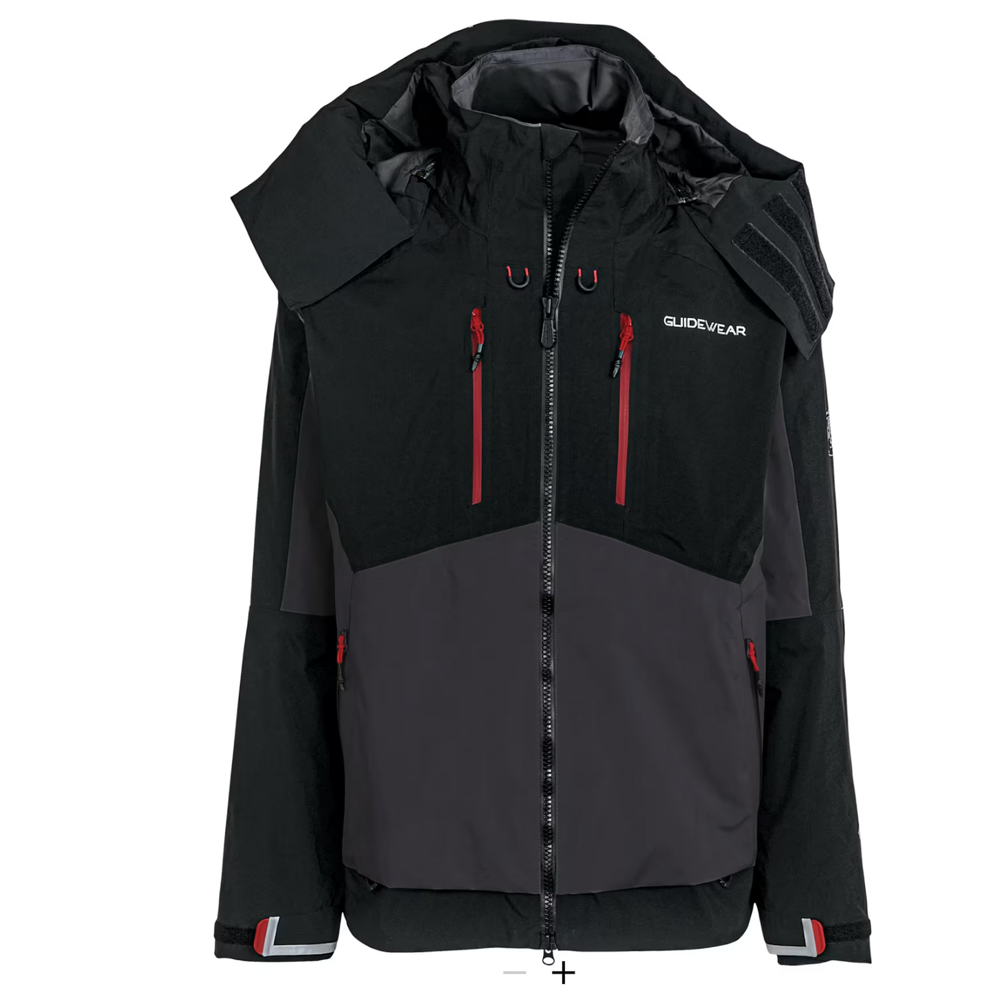 750 CLUB - Men's Guidewear Johnny Morris Elite Waterproof Jacket - Black/Grey - 2026