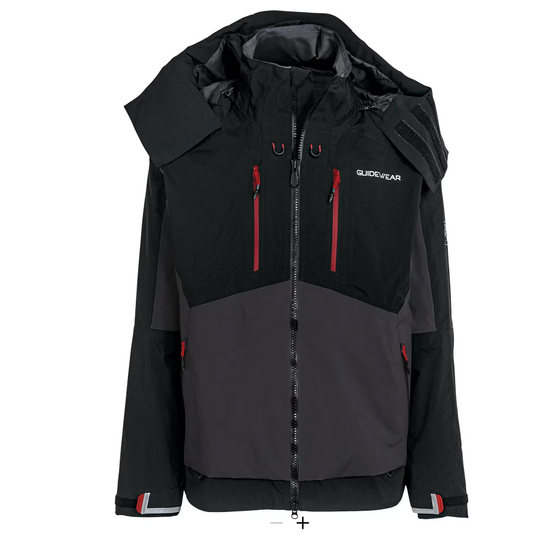 750 CLUB - Men's Guidewear Johnny Morris Elite Waterproof Jacket - Black/Grey - 2026